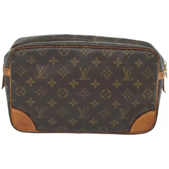 LOUIS VUITTON Monogram Compiegne 28 Clutch Bag M51845 LV Auth - Picture 4 of 15